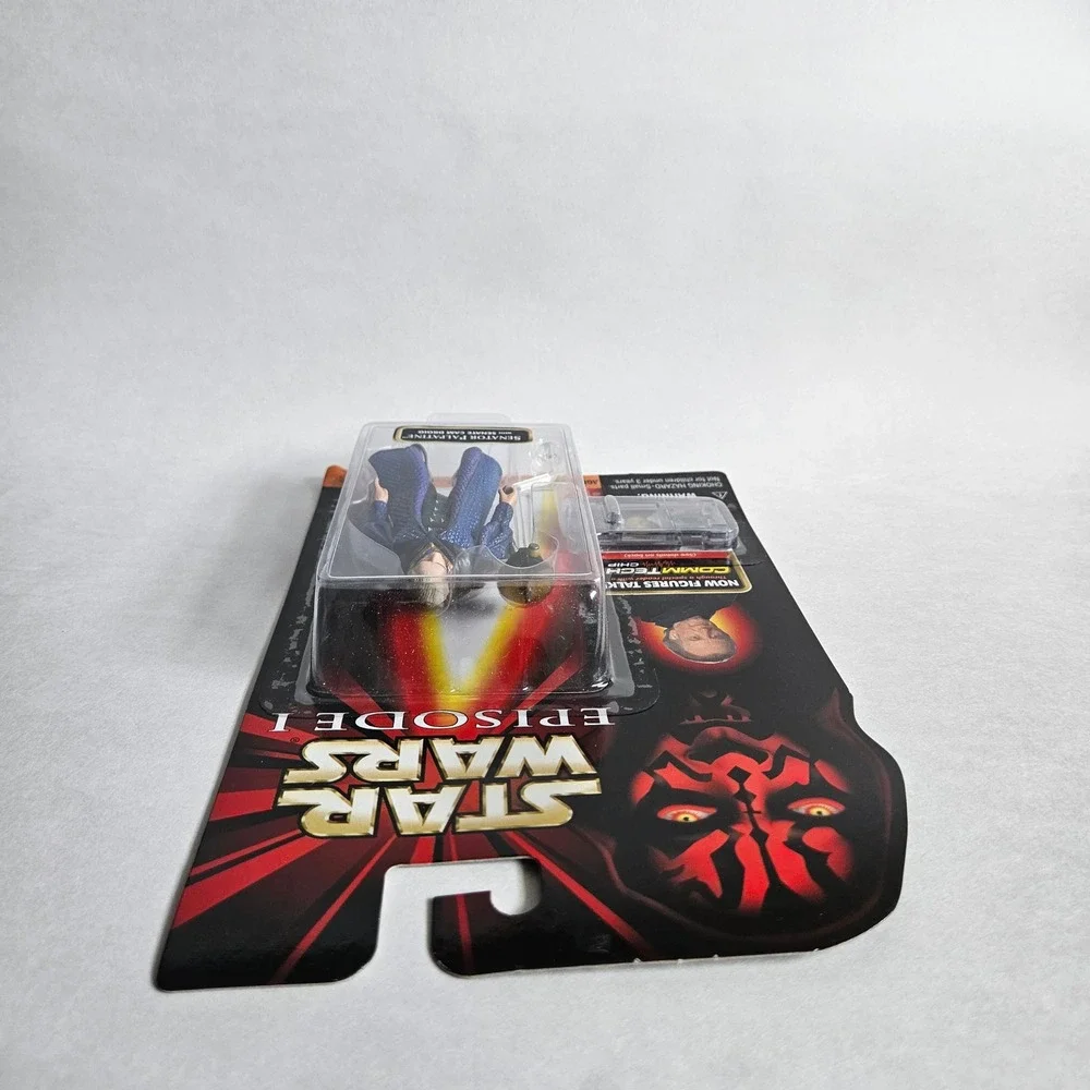 Star Wars Episode I Senator Palpatine Action Figure CommTech Hasbro 1998 Sealed